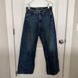 American Eagle Dreamy Drape Super High-Rise Baggy Wide Leg Jean